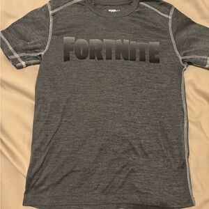 Gray Fortnite Short Sleeve Tee